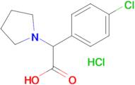 2-(4-CHLOROPHENYL)-2-(PYRROLIDIN-1-YL)ACETIC ACID HCL