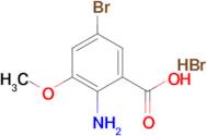 2-AMINO-5-BROMO-3-METHOXY-BENZOIC ACID HBR SALT