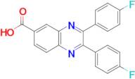 2,3-BIS(4-FLUOROPHENYL)QUINOXALINE-6-CARBOXYLIC ACID