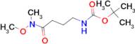 TERT-BUTYL 3-(N-METHOXY-N-METHYLCARBAMOYL)PROPYLCARBAMATE