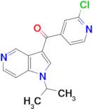 (2-CHLOROPYRIDIN-4-YL)(1-ISOPROPYL-1H-PYRROLO[3,2-C]PYRIDIN-3-YL)METHANONE