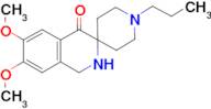 6,7-DIMETHOXY-1'-PROPYL-1H-SPIRO[ISOQUINOLINE-3,4'-PIPERIDIN]-4(2H)-ONE