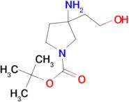 TERT-BUTYL 3-AMINO-3-(2-HYDROXYETHYL)PYRROLIDINE-1-CARBOXYLATE