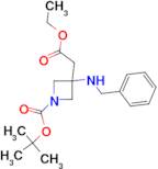 TERT-BUTYL 3-(BENZYLAMINO)-3-(2-ETHOXY-2-OXOETHYL)AZETIDINE-1-CARBOXYLATE