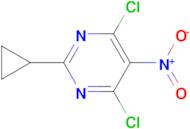 4,6-DICHLORO-2-CYCLOPROPYL-5-NITROPYRIMIDINE