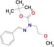 (E)-TERT-BUTYL 2-BENZYLIDENE-1-(2-METHOXYETHYL)HYDRAZINECARBOXYLATE