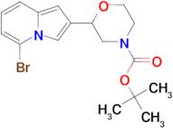 TERT-BUTYL 2-(5-BROMOINDOLIZIN-2-YL)MORPHOLINE-4-CARBOXYLATE