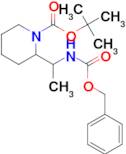 TERT-BUTYL 2-(1-(((BENZYLOXY)CARBONYL)AMINO)ETHYL)PIPERIDINE-1-CARBOXYLATE