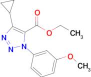 ETHYL 4-CYCLOPROPYL-1-(3-METHOXYPHENYL)-1H-1,2,3-TRIAZOLE-5-CARBOXYLATE