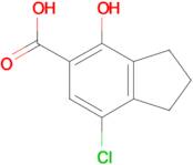 7-CHLORO-4-HYDROXY-2,3-DIHYDRO-1H-INDENE-5-CARBOXYLIC ACID