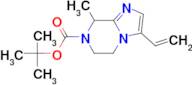 TERT-BUTYL 8-METHYL-3-VINYL-5,6-DIHYDROIMIDAZO[1,2-A]PYRAZINE-7(8H)-CARBOXYLATE