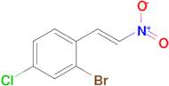 (E)-2-BROMO-4-CHLORO-1-(2-NITROVINYL)BENZENE