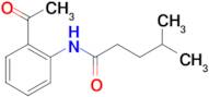 N-(2-ACETYLPHENYL)-4-METHYLPENTANAMIDE