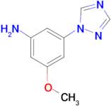 3-METHOXY-5-(1H-1,2,4-TRIAZOL-1-YL)ANILINE