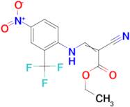 ETHYL 2-CYANO-3-((4-NITRO-2-(TRIFLUOROMETHYL)PHENYL)AMINO)ACRYLATE