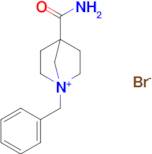 1-BENZYL-4-CARBAMOYL-1-AZABICYCLO[2.2.1]HEPTAN-1-IUM BROMIDE