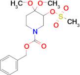 Benzyl 4,4-dimethoxy-3-[(methylsulfonyl)oxy]piperidine-1-carboxylate