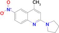 4-METHYL-6-NITRO-2-(PYRROLIDIN-1-YL)QUINOLINE