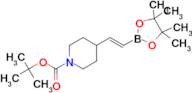 (E)-TERT-BUTYL 4-(2-(4,4,5,5-TETRAMETHYL-1,3,2-DIOXABOROLAN-2-YL)VINYL)PIPERIDINE-1-CARBOXYLATE