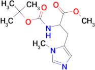 METHYL 2-((TERT-BUTOXYCARBONYL)AMINO)-3-(1-METHYL-1H-IMIDAZOL-5-YL)PROPANOATE