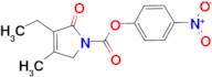 4-NITROPHENYL 3-ETHYL-4-METHYL-2-OXO-2,5-DIHYDRO-1H-PYRROLE-1-CARBOXYLATE