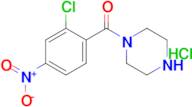 (2-CHLORO-4-NITROPHENYL)(PIPERAZIN-1-YL)METHANONE HCL