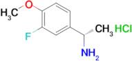 (S)-1-(3-FLUORO-4-METHOXYPHENYL)ETHANAMINE HCL