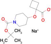 Sodium 1-[1-(tert-butoxycarbonyl)piperidin-4-yloxy]cyclobutanecarboxylate