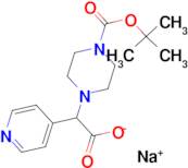 Sodium 2-[4-(tert-butoxycarbonyl)piperazin-1-yl]-2-(pyridin-4-yl)acetate
