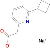 Sodium 2-(6-cyclobutylpyridin-2-yl)acetate