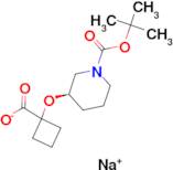 Sodium (R)-1-[1-(tert-butoxycarbonyl)piperidin-3-yloxy]cyclobutanecarboxylate