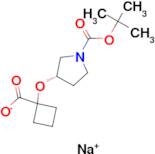 Sodium (S)-1-[1-(tert-butoxycarbonyl)pyrrolidin-3-yloxy]cyclobutanecarboxylate