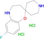 7-Fluoro-4,5-dihydro-3H-spiro[1,5-benzoxazepine-2,4'-piperidine]dihydrochloride