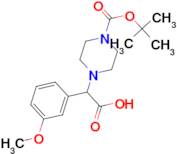 2-[4-(tert-Butoxycarbonyl)piperazin-1-yl]-2-(3-methoxyphenyl)acetic acid