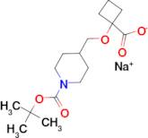 Sodium 1-{[1-(tert-butoxycarbonyl)piperidin-4-yl]methoxy}cyclobutanecarboxylate