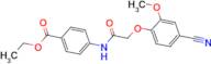 ethyl 4-{[(4-cyano-2-methoxyphenoxy)acetyl]amino}benzoate