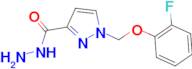 1-[(2-fluorophenoxy)methyl]-1H-pyrazole-3-carbohydrazide