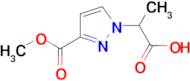 2-[3-(methoxycarbonyl)-1H-pyrazol-1-yl]propanoic acid