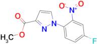 methyl 1-(4-fluoro-2-nitrophenyl)-1H-pyrazole-3-carboxylate