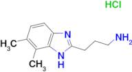 3-(6,7-dimethyl-1H-benzimidazol-2-yl)propan-1-amine hydrochloride