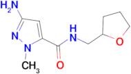 3-amino-1-methyl-N-(tetrahydrofuran-2-ylmethyl)-1H-pyrazole-5-carboxamide