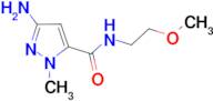 3-amino-N-(2-methoxyethyl)-1-methyl-1H-pyrazole-5-carboxamide