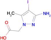 (3-amino-4-iodo-5-methyl-1H-pyrazol-1-yl)acetic acid