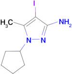 1-cyclopentyl-4-iodo-5-methyl-1H-pyrazol-3-amine