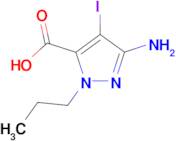 3-amino-4-iodo-1-propyl-1H-pyrazole-5-carboxylic acid