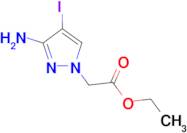 ethyl (3-amino-4-iodo-1H-pyrazol-1-yl)acetate