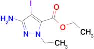 ethyl 3-amino-1-ethyl-4-iodo-1H-pyrazole-5-carboxylate