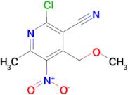 2-chloro-4-(methoxymethyl)-6-methyl-5-nitronicotinonitrile