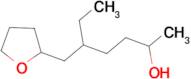 5-(tetrahydrofuran-2-ylmethyl)heptan-2-ol