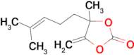 4-methyl-5-methylene-4-(4-methylpent-3-en-1-yl)-1,3-dioxolan-2-one